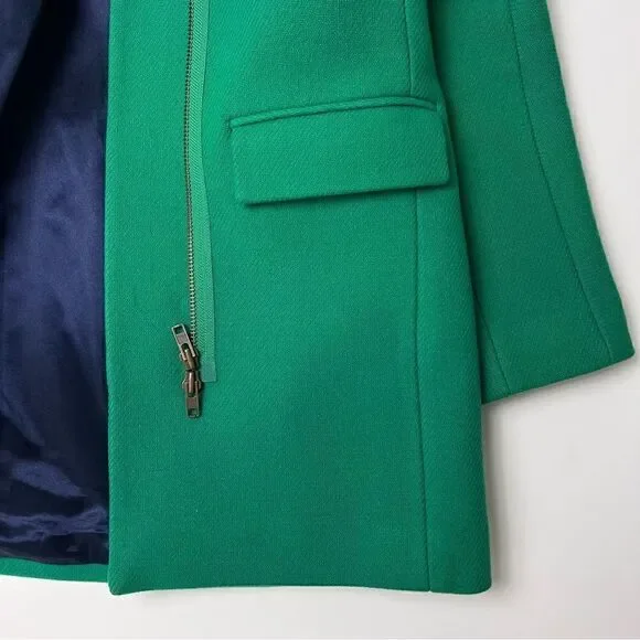 J. Crew Kelly Green Stadium Cloth Wool Coat - Picture 9 of 16